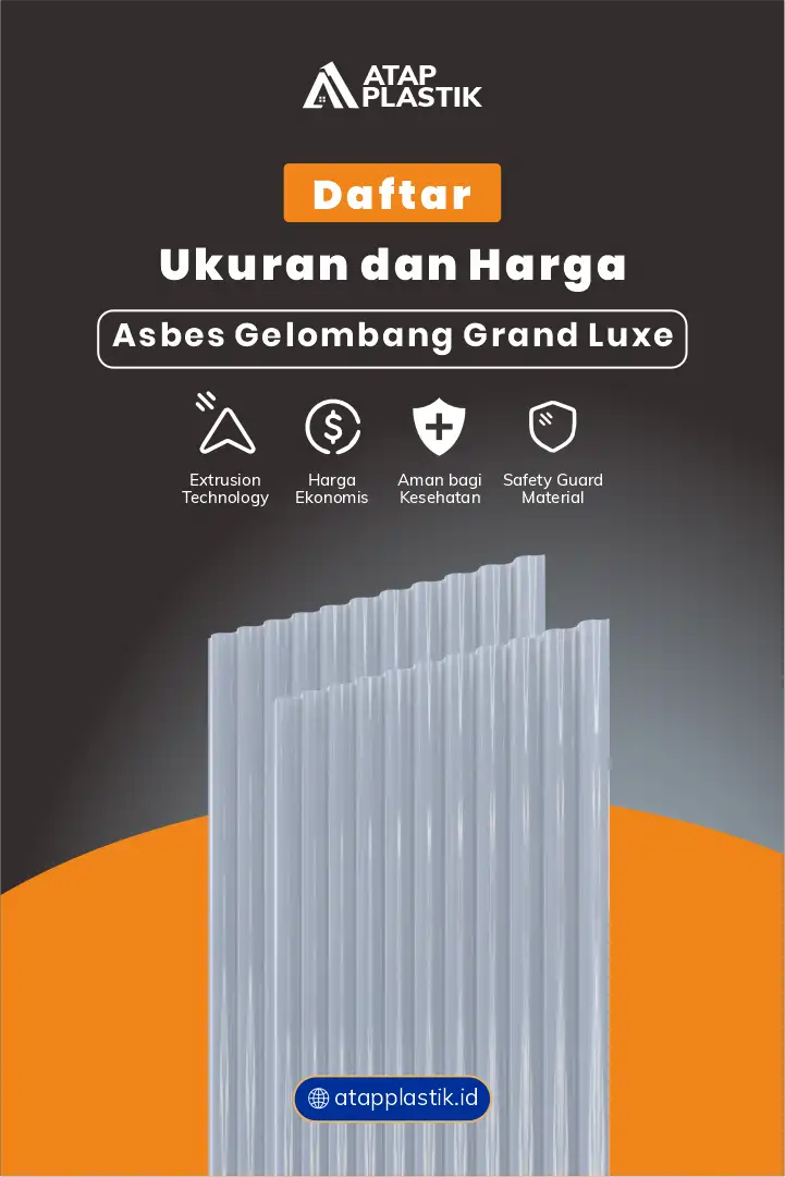 Daftar Ukuran dan Harga Asbes Gelombang Grand Luxe Terbaru