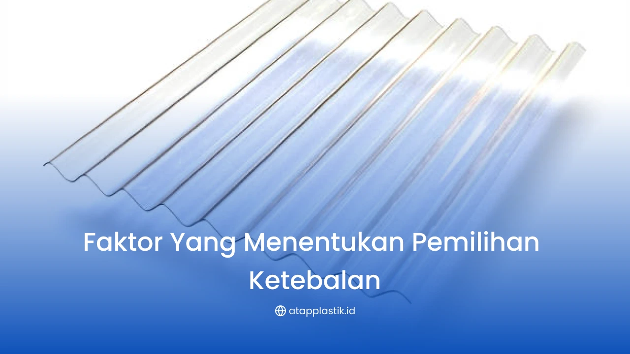 Faktor yang Menentukan Pemilihan Ketebalan
