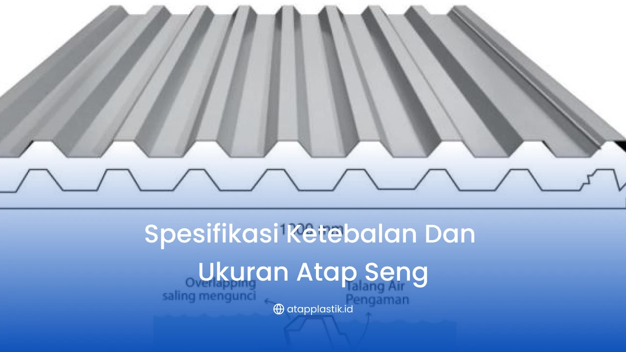 Spesifikasi Ketebalan dan Ukuran Atap Seng