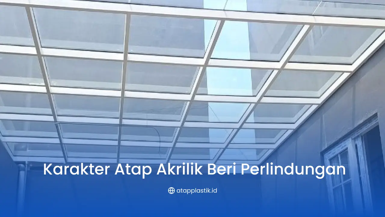 Karakter Atap Akrilik Transparan Beri Perlindungan Maksimal
