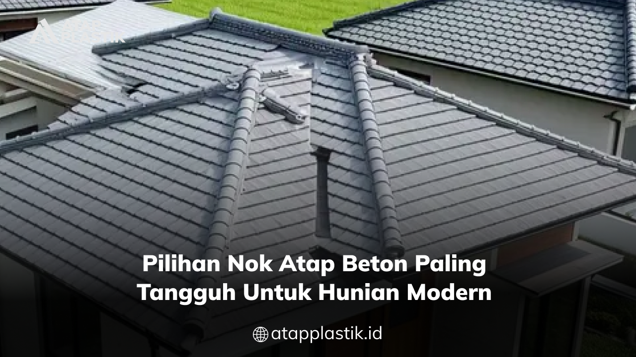 02 Pilihan Nok Atap Beton Paling Tangguh untuk Hunian Modern