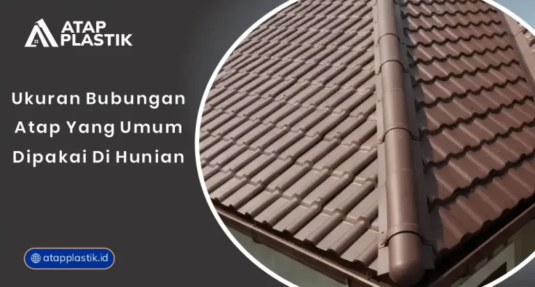 Ukuran Bubungan Atap yang Umum Dipakai di Hunian