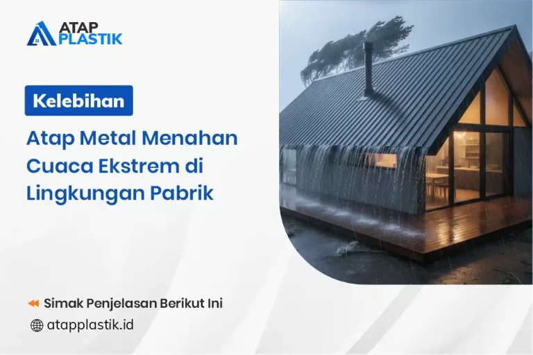 Kelebihan Atap Metal Menahan Cuaca Ekstrem di Lingkungan Pabrik