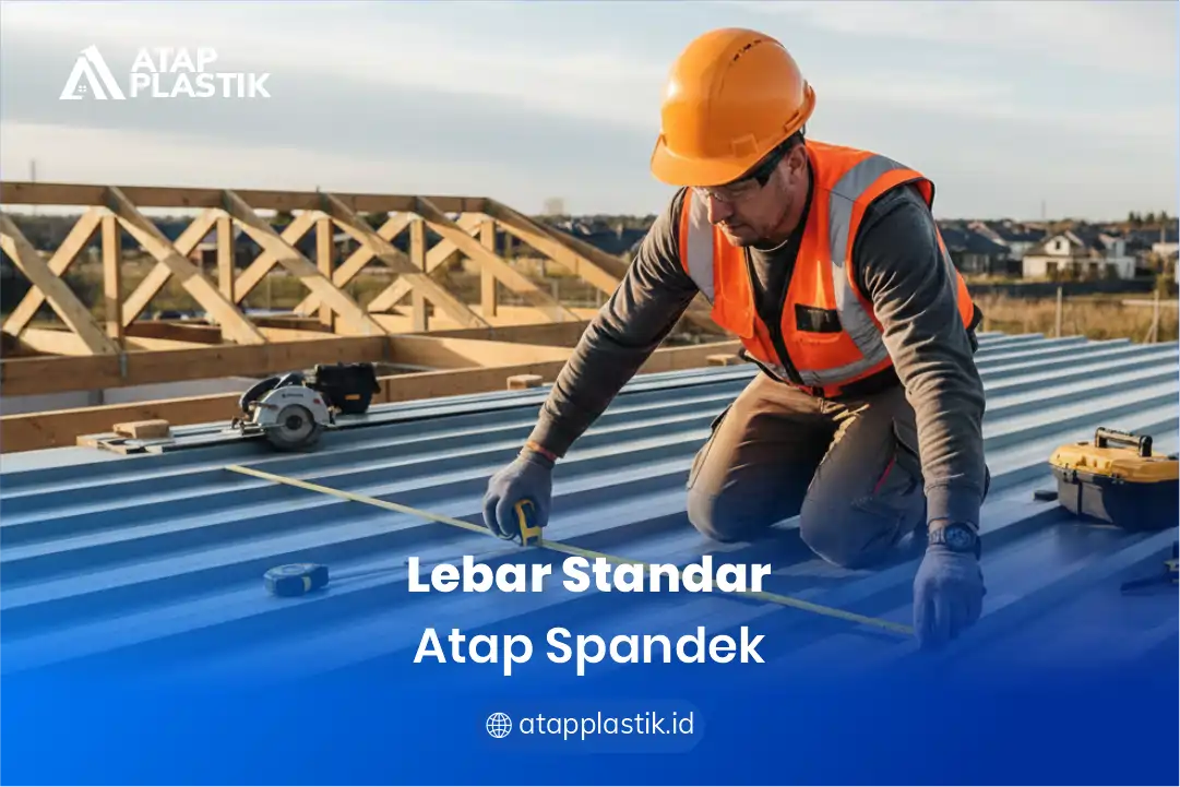 1. Lebar Standar Atap Spandek