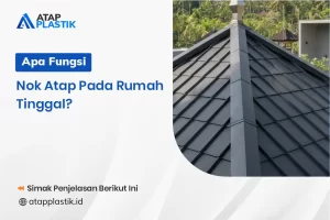 Apa Fungsi Nok Atap pada Rumah Tinggal