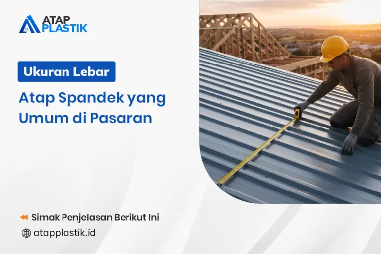 Ukuran Lebar Atap Spandek yang Umum di Pasaran