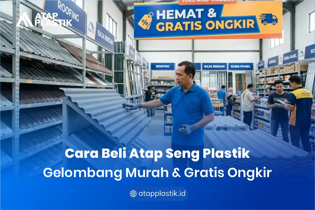 Cara Beli Atap Seng Plastik Gelombang Murah & Gratis Ongkir