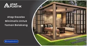Atap Gazebo Minimlis Untuk Taman Belakang