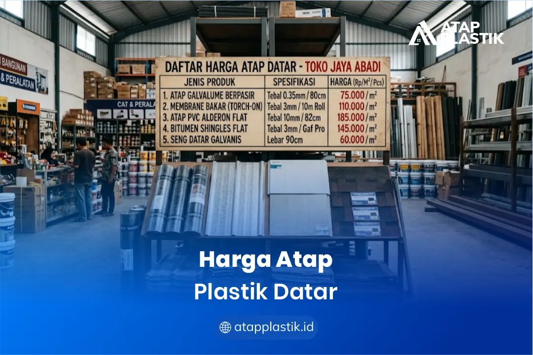 Harga Atap Plastik Datar