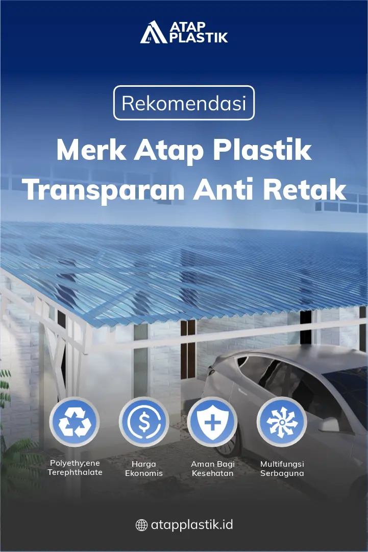 Rekomendasi Merk Atap Plastik Transparan Anti Retak( roma transparan - Potrait)