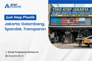 jual atap plastik Jakarta Gelombang, Spandek, Transparan