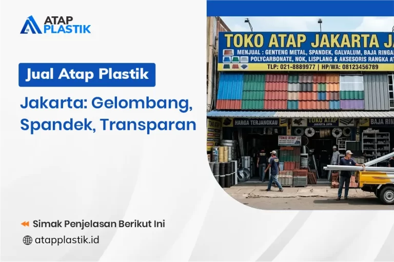 jual atap plastik Jakarta Gelombang, Spandek, Transparan