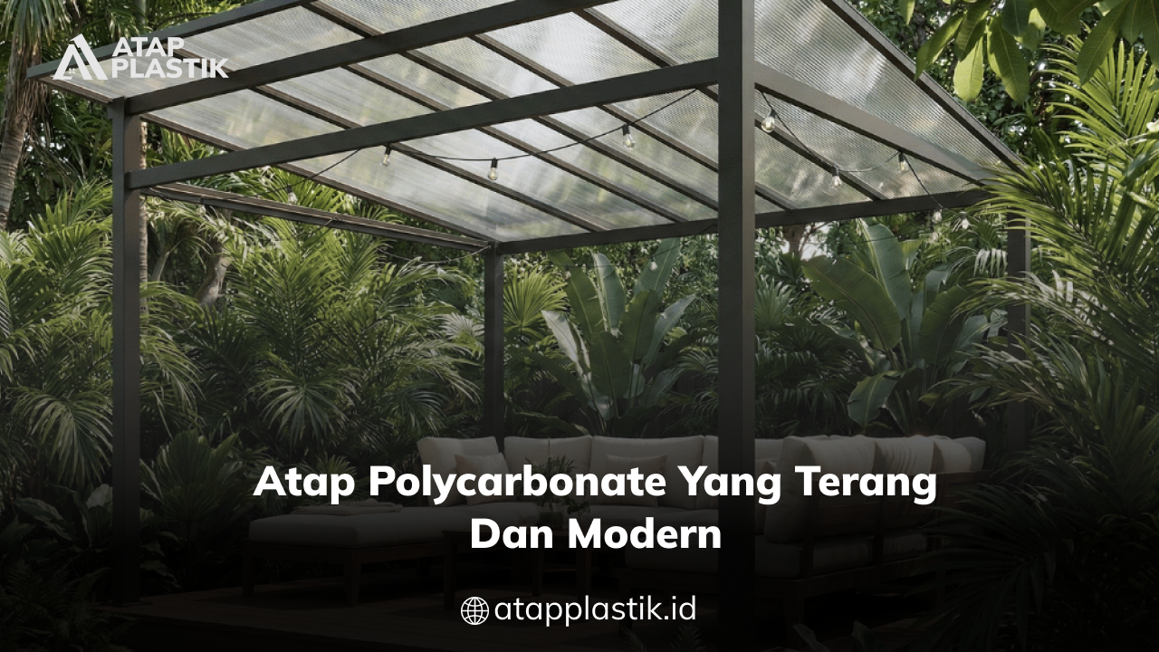 03 Atap Polycarbonate yang Terang dan Modern