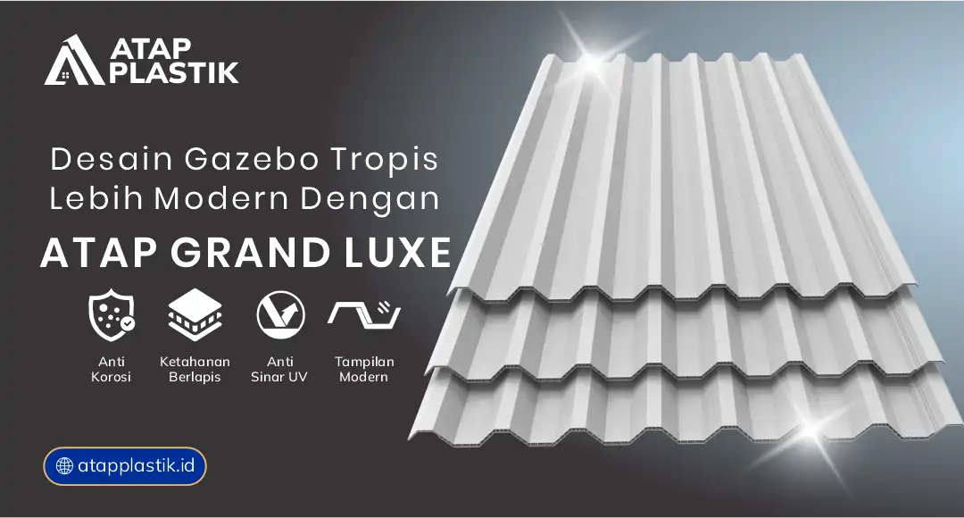 04 Desain Gazebo Tropis Lebih Modern Dengan Atap Grand uxe