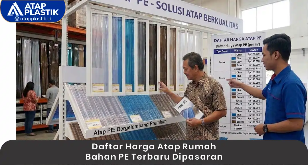 02 Daftar Harga Atap Rumah Bahan PE Terbaru di Pasaran