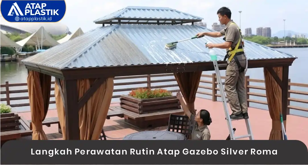 Langkah Perawatan Atap Gazebo Silver Roma Secara Rutin