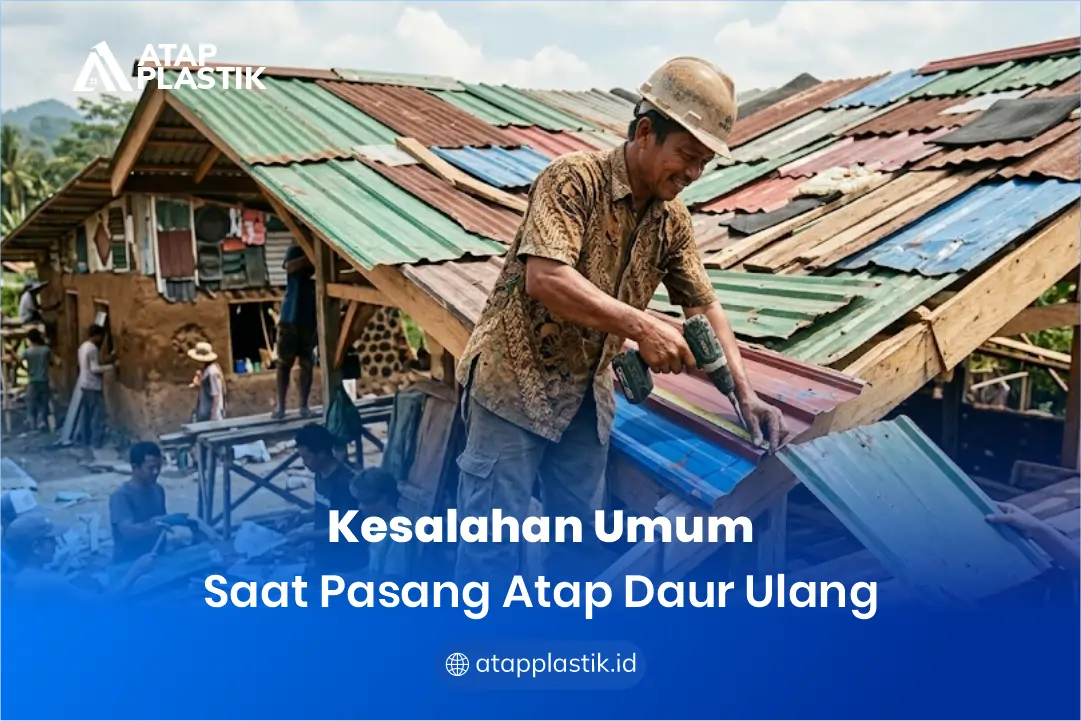 Kesalahan Umum Saat Pasang Atap Daur Ulang