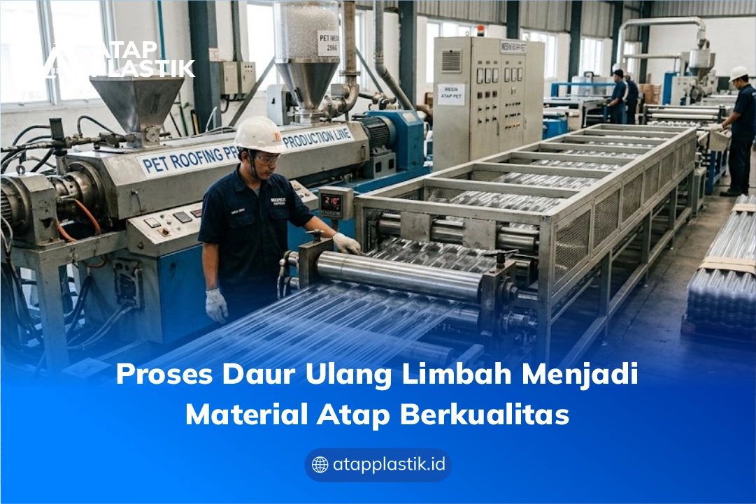 Proses Daur Ulang Limbah Menjadi Material Atap Berkualitas