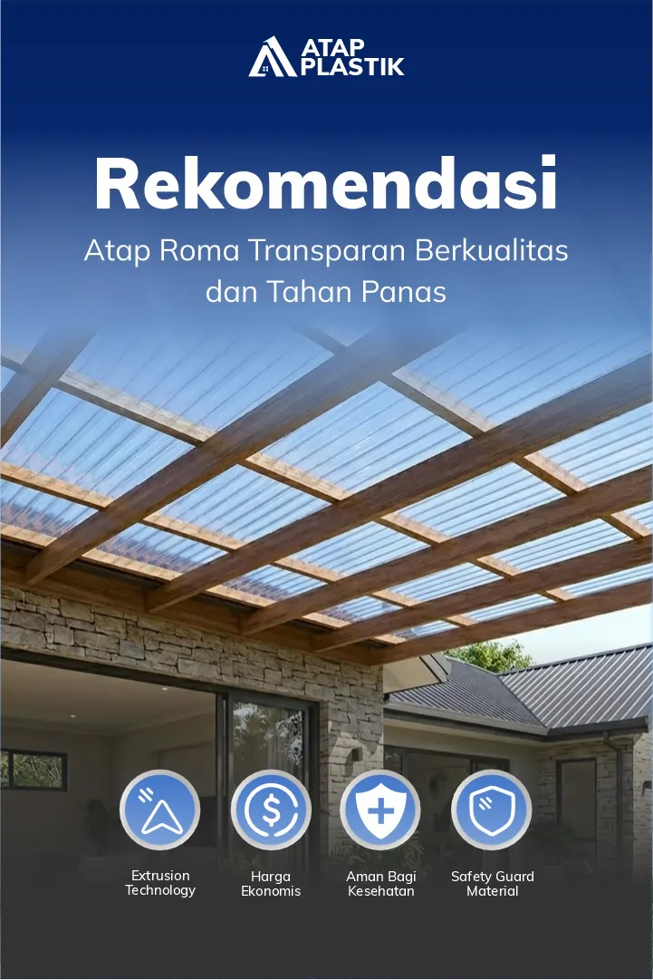 Rekomendasi Atap Roma Transparan Berkualitas dan Tahan Panas