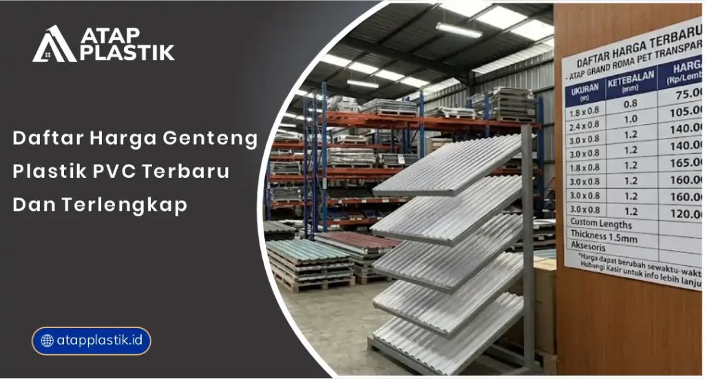 01 Daftar Harga Genteng Plastik PVC Terbaru & Terlengkap