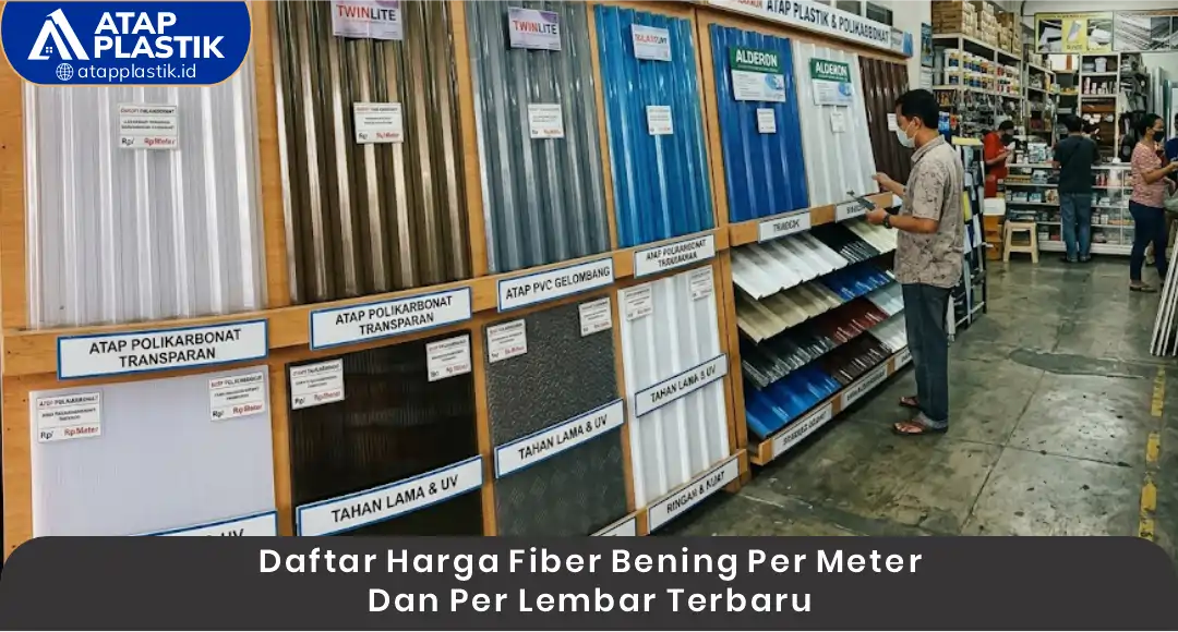 02 Daftar Harga Fiber Bening per Meter dan per Lembar Terbaru