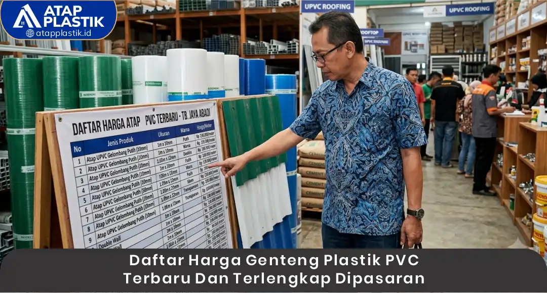 02 Daftar Harga Genteng Plastik PVC Terbaru dan Terlengkap di Pasaran
