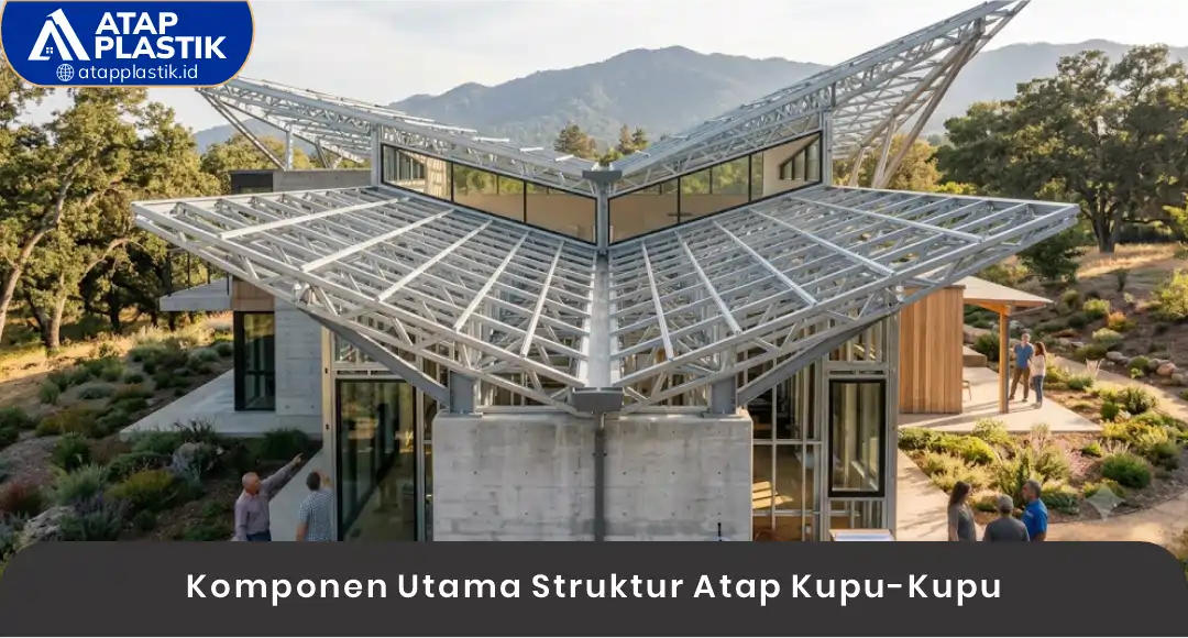 02 Komponen Utama Struktur Atap Kupu-Kupu