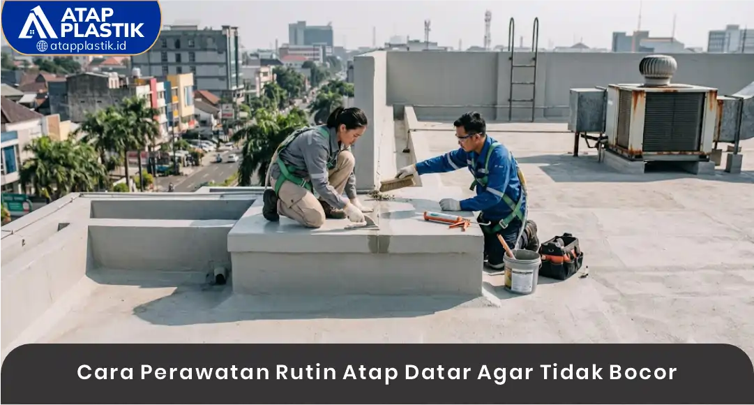 03 Cara Perawatan Rutin Atap Datar Agar Tidak Bocor