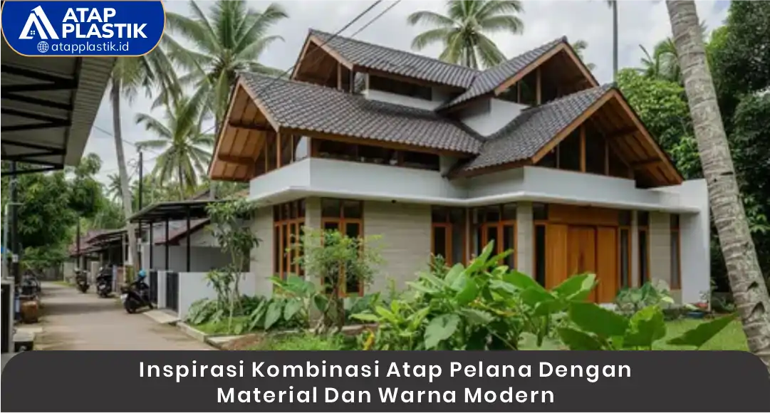 03 Inspirasi Kombinasi Atap Pelana dengan Material dan Warna Modern