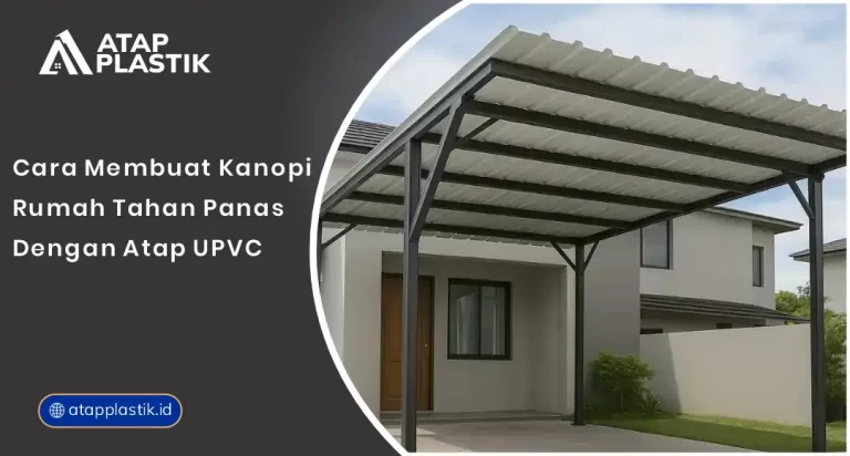 Cara Membuat Kanopi Rumah Tahan Panas dengan Atap uPVC