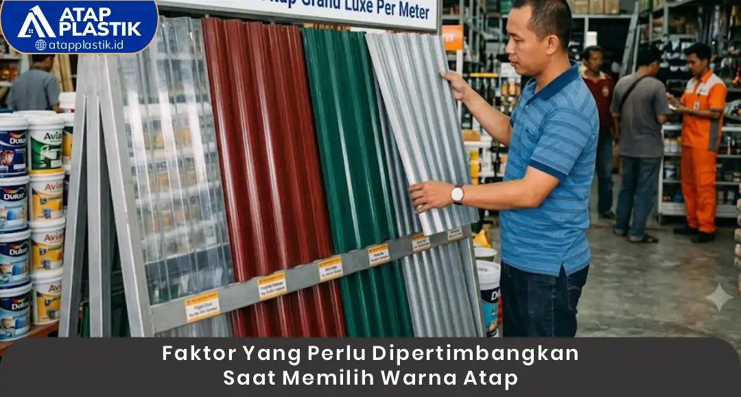 02 Faktor yang Perlu Dipertimbangkan Saat Memilih Warna Atap