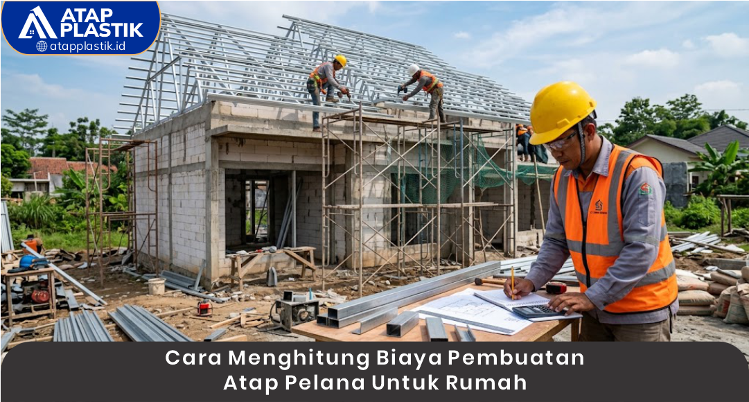 03 Cara Menghitung Biaya Pembuatan Atap Pelana untuk Rumah
