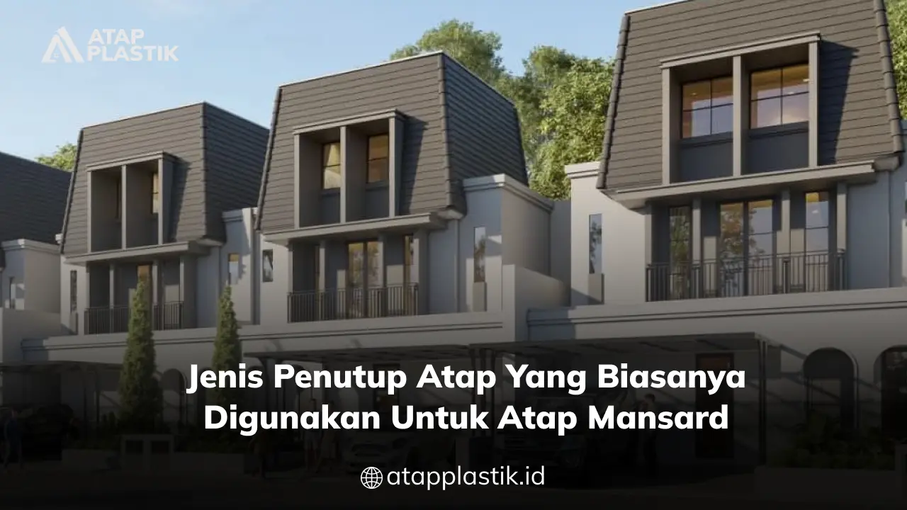 Jenis Penutup Atap yang Biasanya Digunakan untuk Atap Mansard