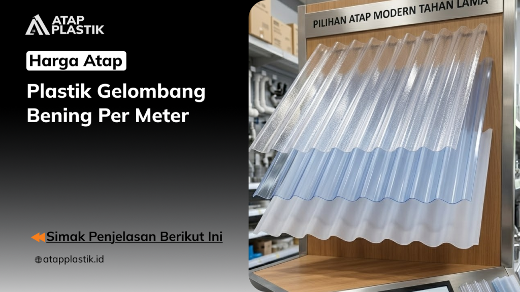01 Harga atap Plastik Gelombang Bening per Meter