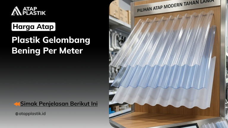 01 Harga atap Plastik Gelombang Bening per Meter