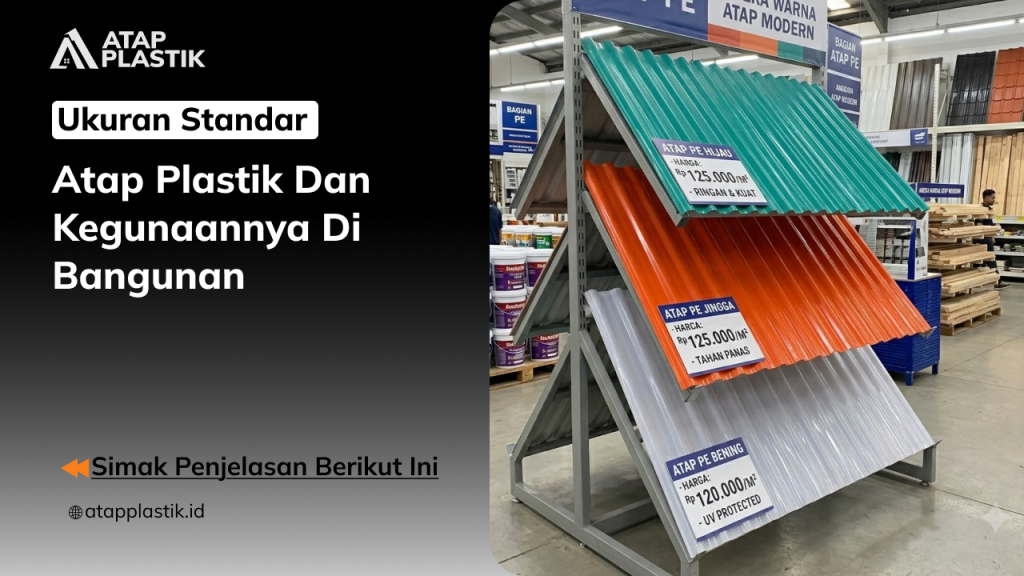 01 Ukuran Standar Atap Plastik dan Kegunaannya di Bangunan