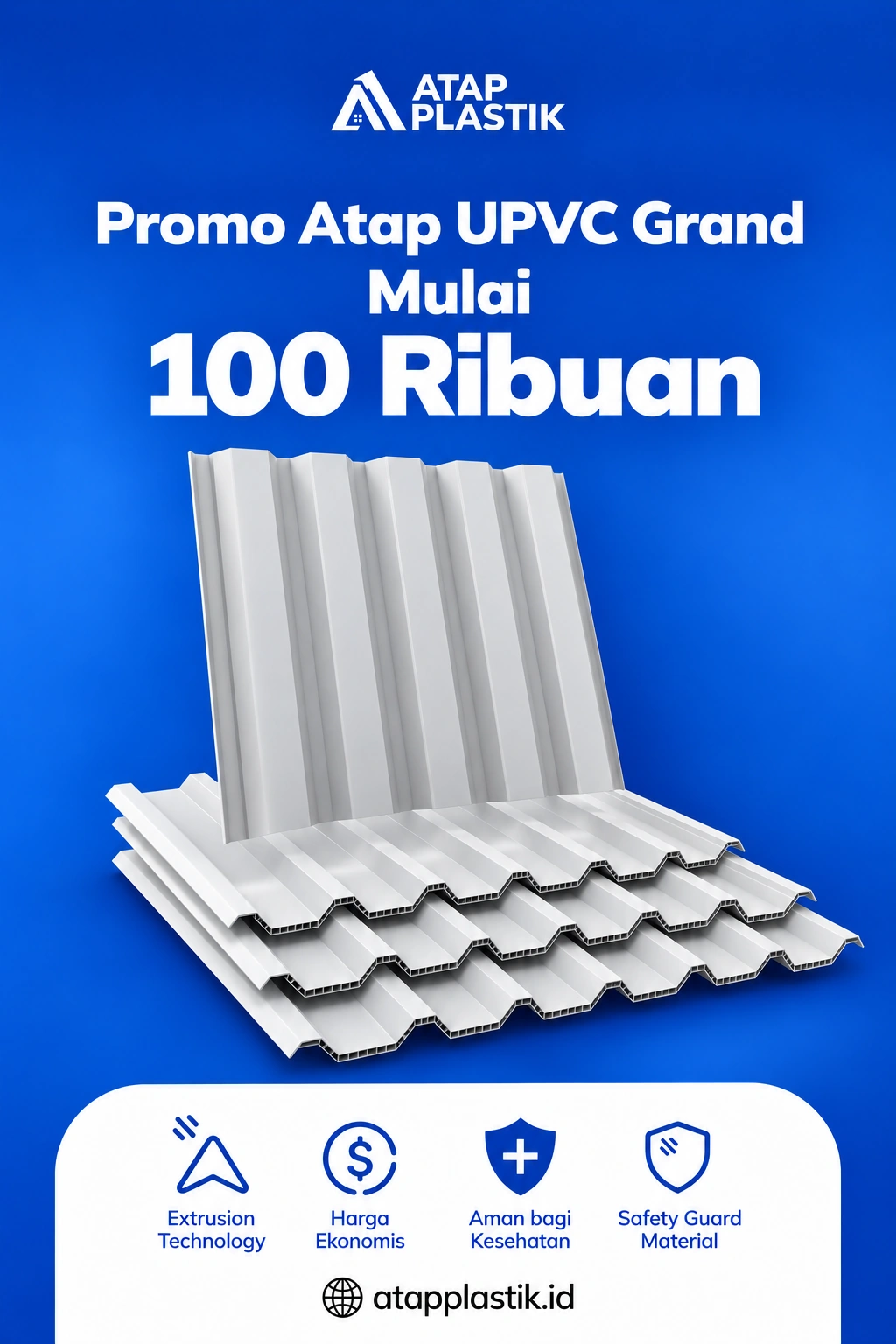 Beli Atap UPVC Grand Luxe Harga 100 Ribuan